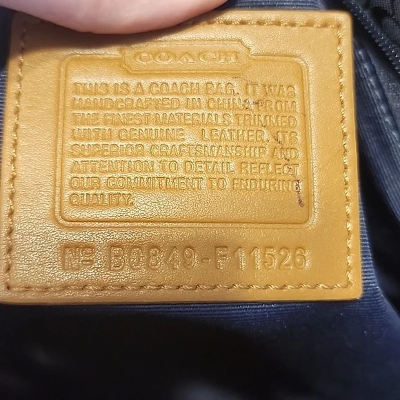 Coach Vintage Micro Kissing C's Denim Tote Euc - Picture 13 of 16